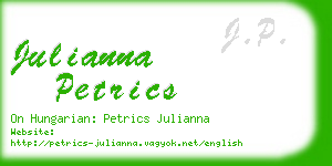 julianna petrics business card